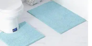 Drop Shipping 2pcs/set New Solid Bathroom Set Carpet Absorbent Non-Slip Pedestal Rug Lid Toilet Cover Bath Mat - Color: 5