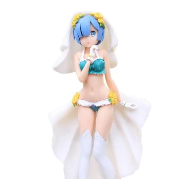 

Re: Life In A Different World From Zero Rem Action Figure Re Zero Real Japanese Wedding Dress Figures Anime Model Collection