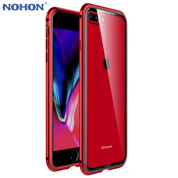

Nohon Metal Bumper for iPhone XS Max Case Clear Hard TPU Back Luxury Aluminum Frame Phone Cover for iPhone XR 8 7Plus Case