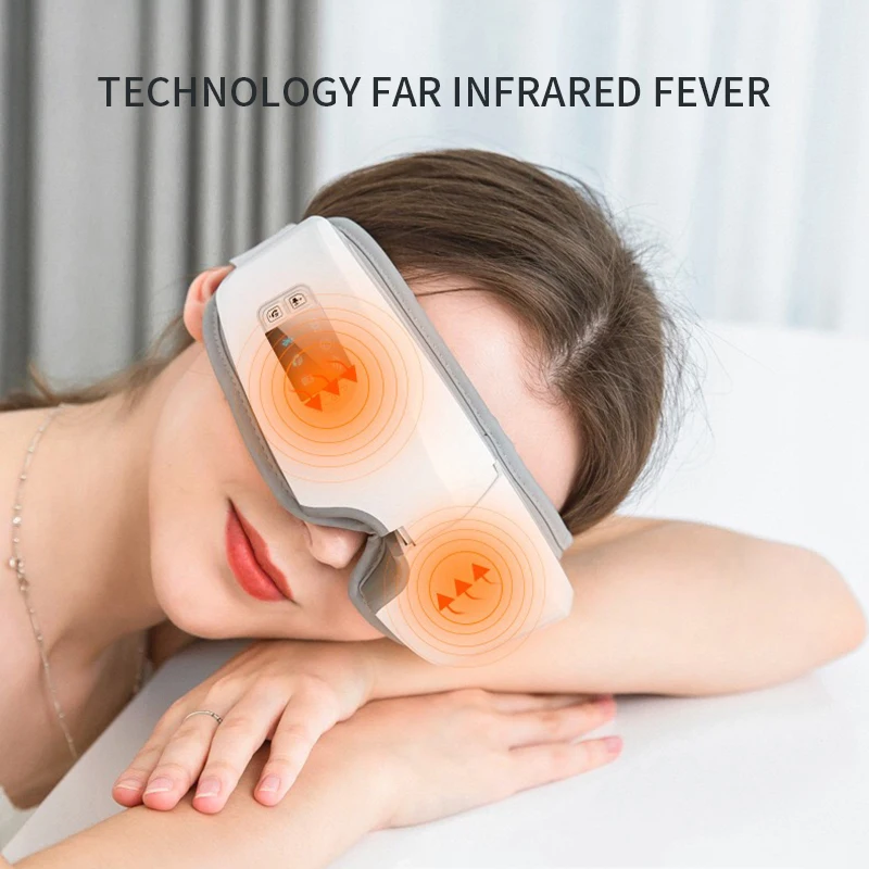 4D Smart Airbag Vibration Eye Massager Eye Care Instrument Hot Compress Bluetooth Eye Fatigue Massage Glasses