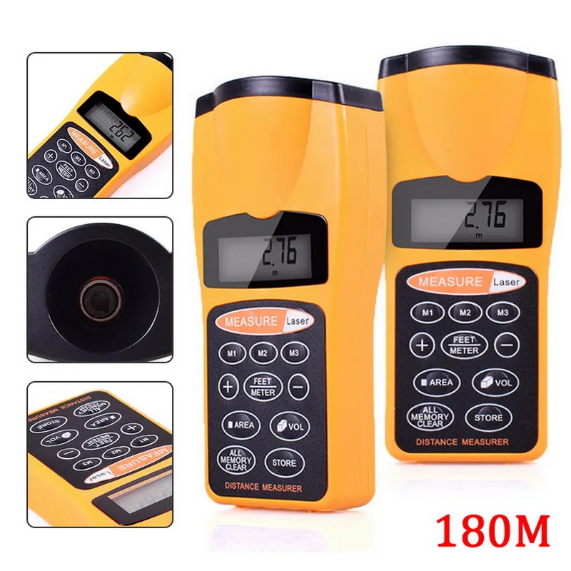 

Distance Meter Measure Distance Area and Volume Device with Backlight Display