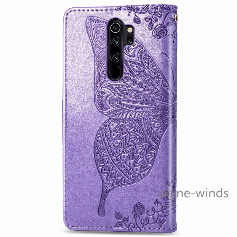 Кожаный чехол для Xiaomi Redmi Note 8, чехол, Fundas для Redmi Note8 Pro, чехол, силиконовый чехол, Бабочка, флип, кошелек, сумка для телефона