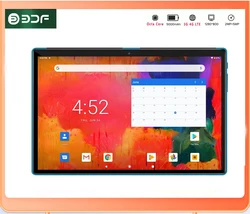 Tablette Android 10.1 de 10.0 pouces, processeur 8 cœurs A55, IPS, 7mm, côté étroit, écran tactile 2,5d, 4 go + 64 go, Bluetooth, Wi Fi, GPS, type c 