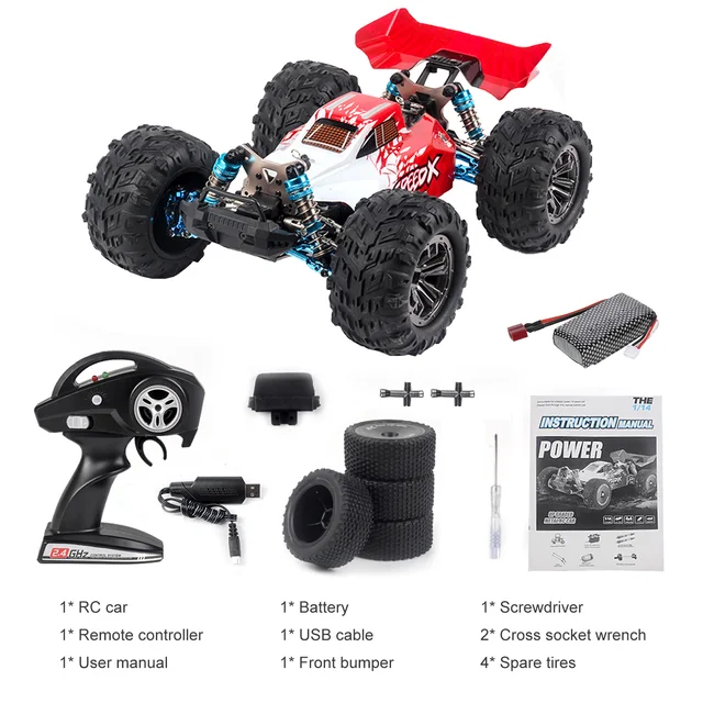 Original XLF F17 70km/h High Speed Racing Car 1/14 2.4GHz 4WD RC Car Off-Road Drift Car RTR Brushless Motor Metal Chassis Adults