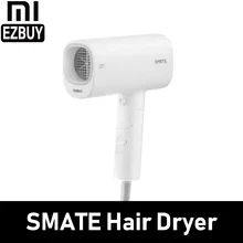 Фен Xiaomi Mijia SMATE для путешествий, бытовой фен, инструменты для укладки волос, фен для горячей и холодной воды 220 В 1600 Вт