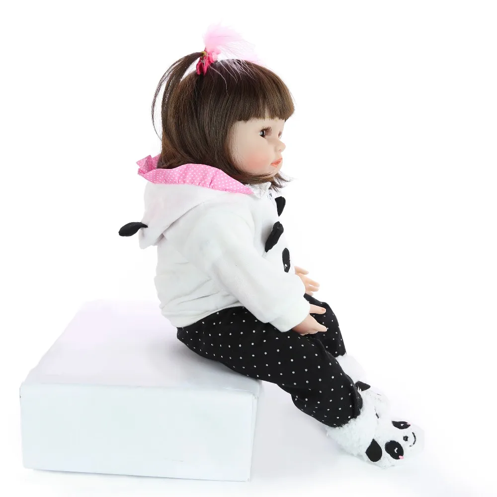 KEIUMI Reborn Baby Косплэй панда Menina полностью силиконовая виниловая перерожденные куклы, подарок на день рождения Мода может для ванной для детей ясельного возраста коллекционные подарки