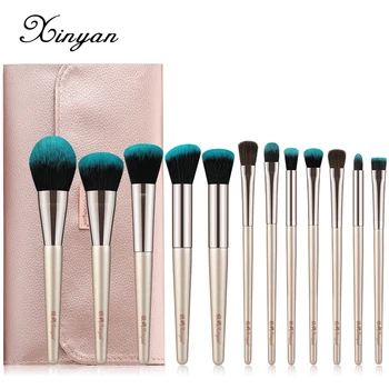 

XINYAN Makeup Brushes Set Eye Shadow Lip Eyebrow Cosmetic Blush Powder Foundation Soft Brush Concealer & Beauty Tool 12pcs