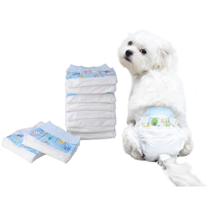 

10/Pcs Disposable Pet Dog Diapers Puppy Dog Training Pad Super Absorbent Dog Physiological Pants Pet Puppy Diapers Pants D30