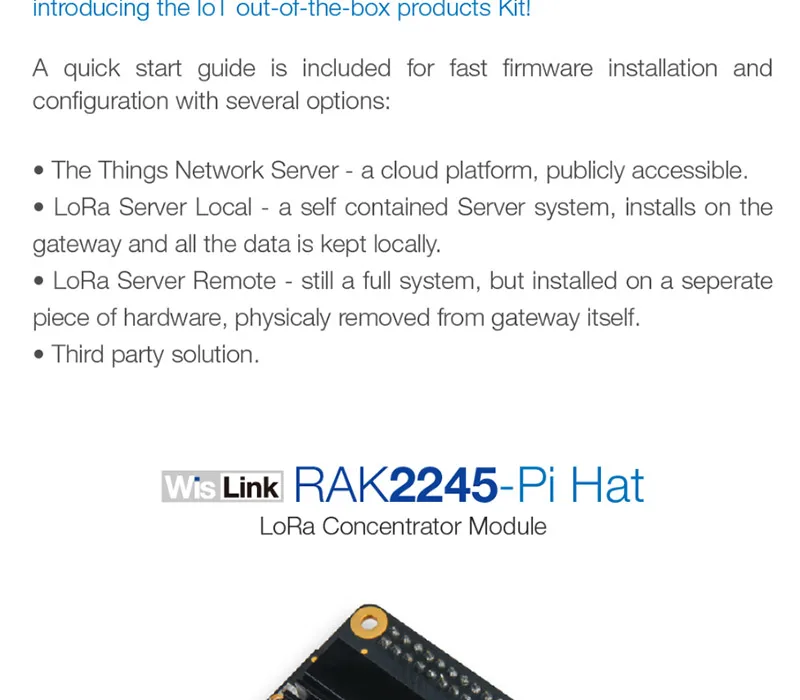 WisKit LoRa Gateway Откройте для себя комплект RAK2245 Pi HAT& Raspberry Pi 3B+ с gps модулем 16G TF карта LoRaWAN приложение Q197