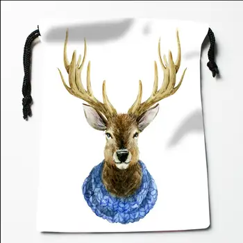 

Custom Purple deer Drawstring Bags Printing Fashion Travel Storage Mini Pouch Swim Hiking Toy Bag Size 18x22cm#20200616-21