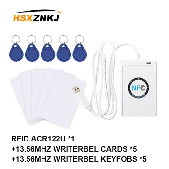 

1 set RFID ACR122U supports ISO / IEC 18092 replicator 13.56MHZ NFC smart chip card crack writer access card reader