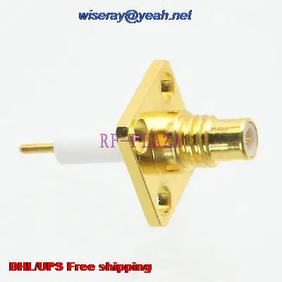 DHL/EMS 100 шт коннектор SMC штекер 4 отверстия фланец PTFE припой чашка Панель Крепление-A3