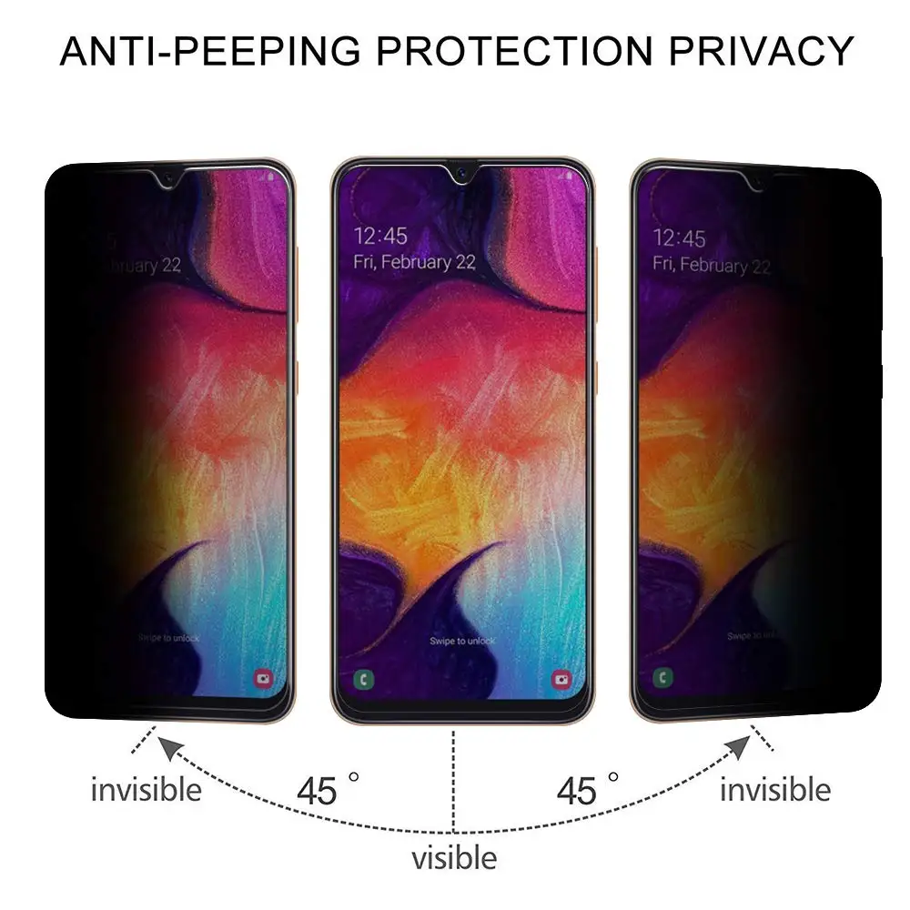 2.5D надежное закаленное стекло для huawei Коврики 20 X Анти-Шпион Защитная пленка для huawei Коврики 20 20X против подсматривания Экран протектор