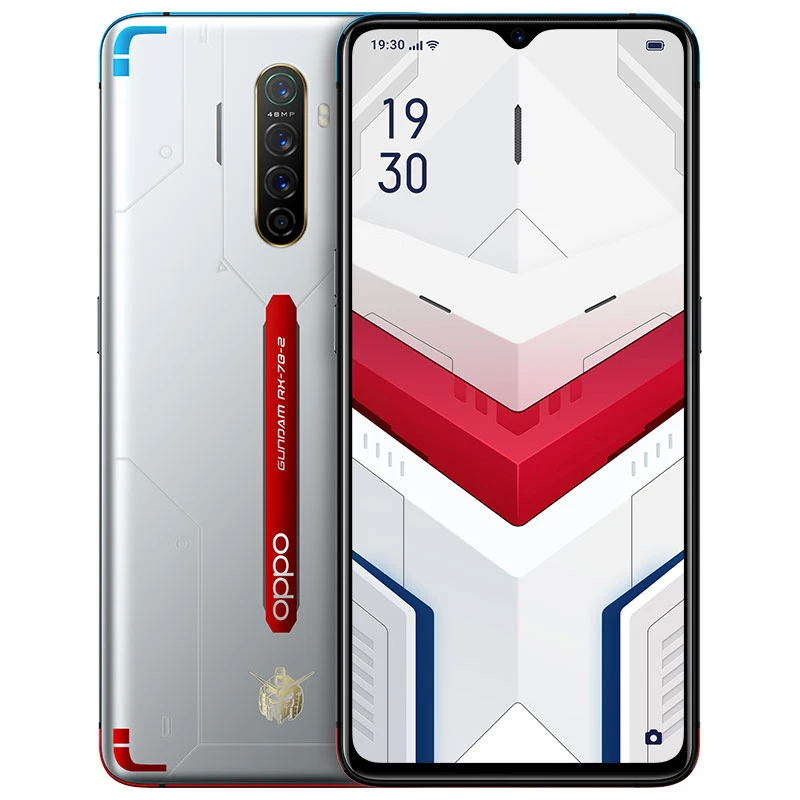 Gundam OPPO Reno Ace Поддержка Google Play NFC Global rom OTG type C 8 Гб 128 ГБ МП 65 Вт Super VOOC 90 Гц gps wifi мобильный смартфон - Цвет: Gundam
