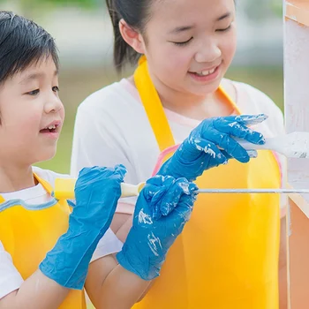 

Child Latex Gloves 20PCS Disposable Safety Hand Gloves Eco-friendly Kids School Rubber Isolation Mittens Protective Hand Cover