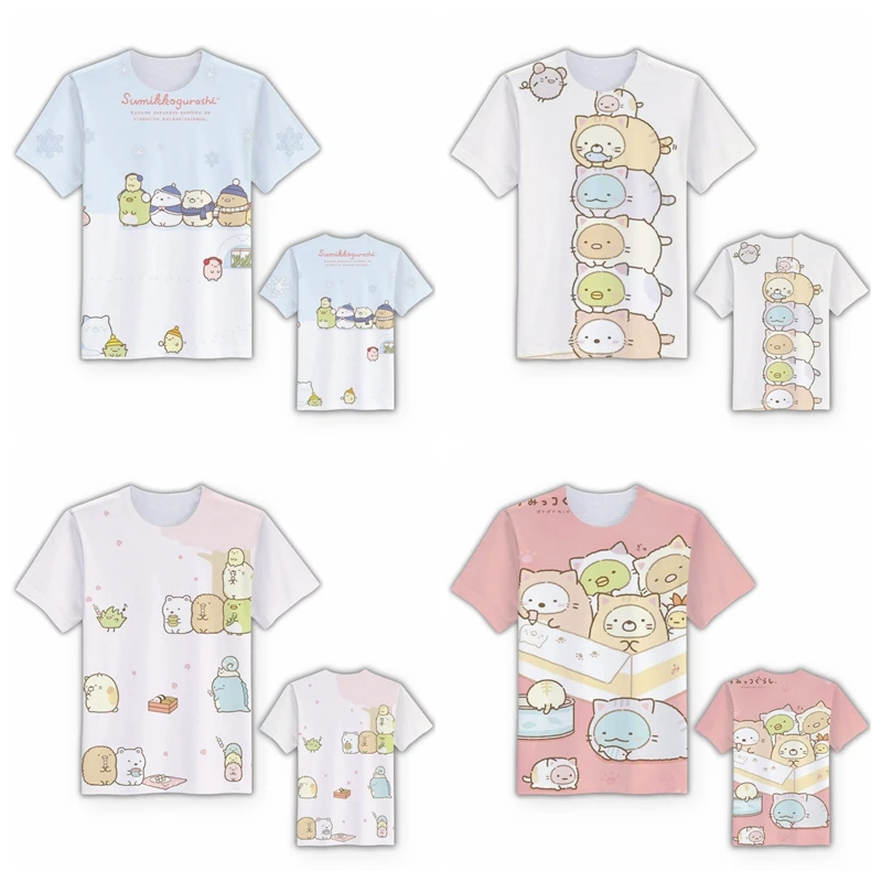 2019 1 шт. модная женская Повседневная футболка Sumikko gurashi летняя с коротким рукавом