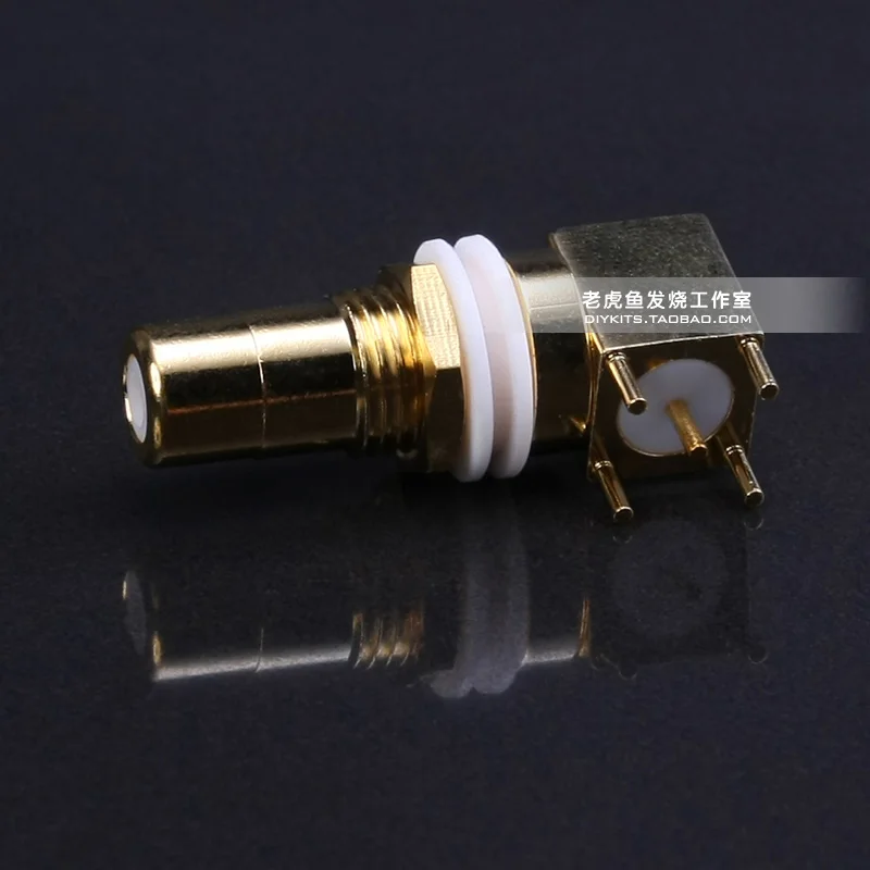 1 шт./5 шт. Fever DIY контакт покрытием золото чистая медь RCA коаксиальный сигнал сварочная плата разъем поворотный ЦАП