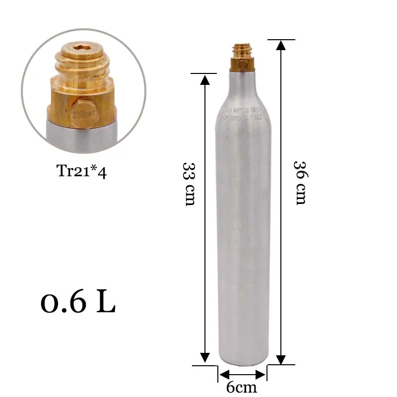 0,6 л СО2 резервуар для соды и СО2 мини газовый регулятор с 8 мм Барб TR21* 4 0-90 фунтов/кв. дюйм доморощенного пива Kegerator