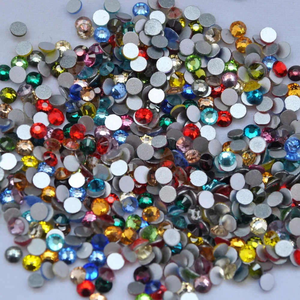 

Mixed Colors 3D Nail Art Decorations ss3 ss4 ss5 ss6 ss8 ss10 ss12 ss16 ss20 ss30 ss34 Crystal Non HotFix Rhinestones