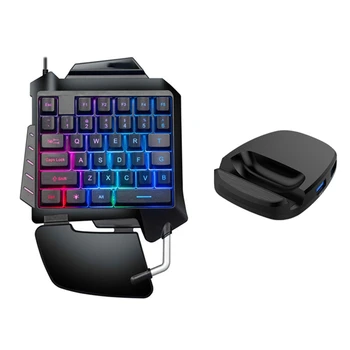

Game Controller for PUBG RGB Gaming Keyboard and Bluetooth 5.0 Controller Kit Mobile Converter for PC IOS Android Phone