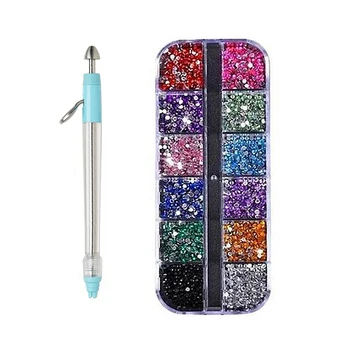 

1Pcs Nail Art Puntjes Schilderen Diamond Pen Tools Painting Accessories DIY Embroidery Mosaic Displays Drill Pens