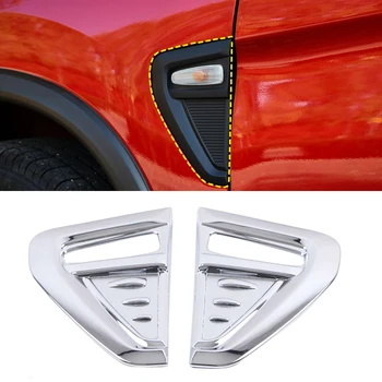 

For Mitsubishi RVR/ASX/Outlander Sport 2019 2020 Car Accessories ABS Chrome Carbon Exterior Front Side Light Lamp Trim 2pcs