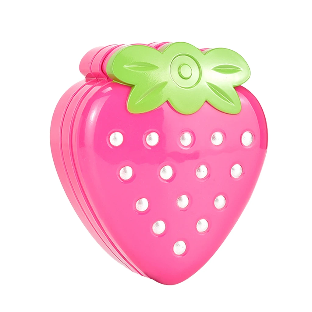 Strawberry Shape Makeup Kit For Girl W/ Lipstick Eye Shadow Cosmetics Set Cute Play Set Fashion Makeup Kit for Girls Toys