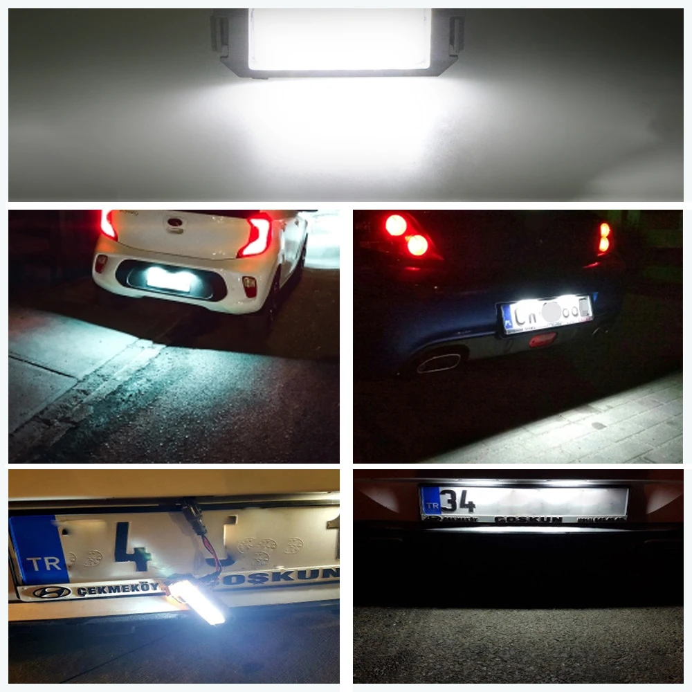 2x 18SMD светодиодный свет номерного знака для Hyundai Tiburon Coupe I10 I20 Veloster FS XG 30 Terracan hp Genesis Coupe