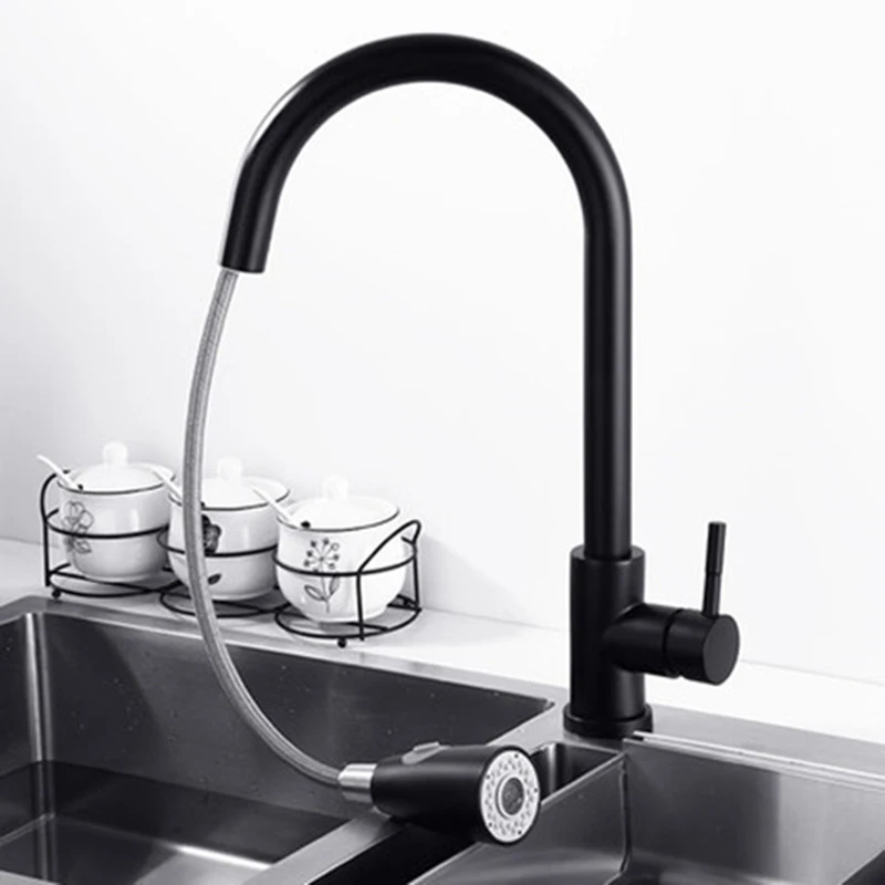 

Multi Functional Faucet Flexible Connection Hose Kit Kitchen Sink Display Hot Cold Pull Out Sprayer Faucet