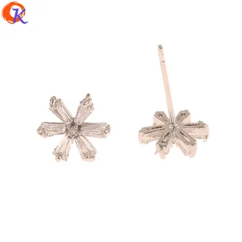 

Cordial Design 20Pcs 9*9MM Fashion Jewelry/Rhinestone Earrings/Stud Earring/DIY Making/Genuine Plating/Trendy Earrings For Women