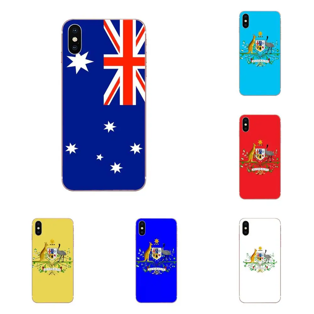 

Australian National Flag Emblem Back Phone Case For Samsung Galaxy Note 5 8 9 S3 S4 S5 S6 S7 S8 S9 S10 5G mini Edge Plus Lite