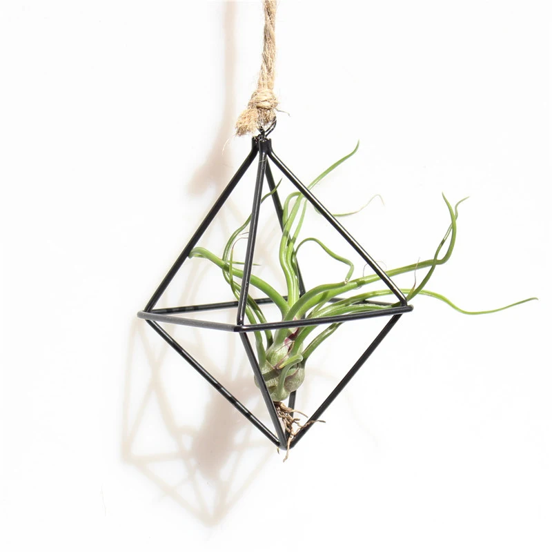 Подвесной стеллаж для растений металлический геометрический Железный художественный деревенский цветочный горшок украшение
