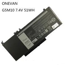 ONEVAN G5M10 Аккумулятор для ноутбука DELL Latitude E5250 E5450 E5470 E5550 E5570 8V5GX R9XM9 WYJC2 1KY05 7,4 V 51WH высокое Ёмкость