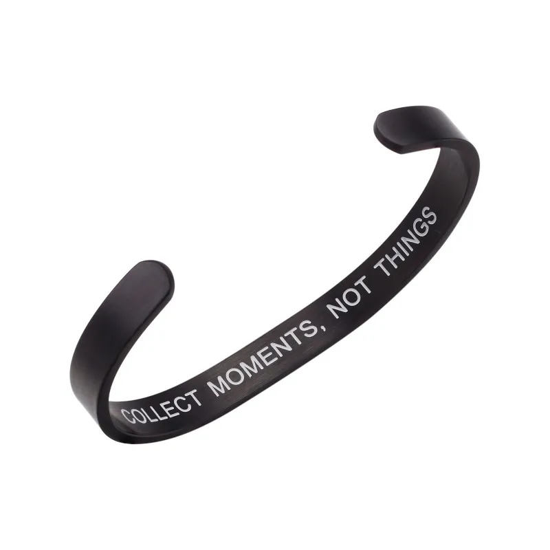 Собирайте МО мужчин ts не вещи браслет с буквами Регулируемая манжета Открытый из