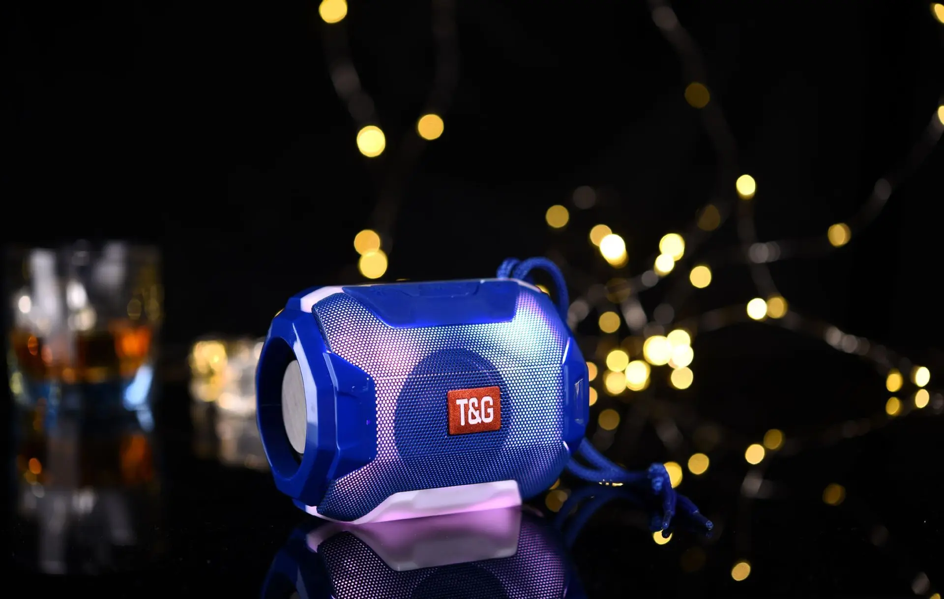 Перезаряжаемый Bluetooth динамик TG162 Мини Портативный Цветной СВЕТОДИОДНЫЙ беспроводной Bluetooth динамик для улицы музыкальный плеер TF FM