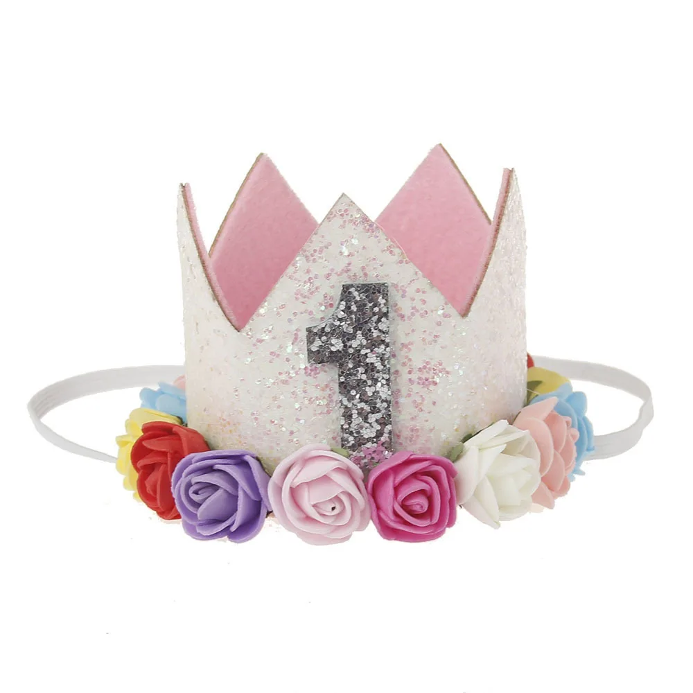 Повязка на голову для первого дня рождения блестящая|party headband|1st birthday crownheadband glitter |