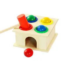 Детские деревянные стук хит хомяк игра Дети цвета соответствующие руки глаза упражнения Дети Ранние развивающие игрушки