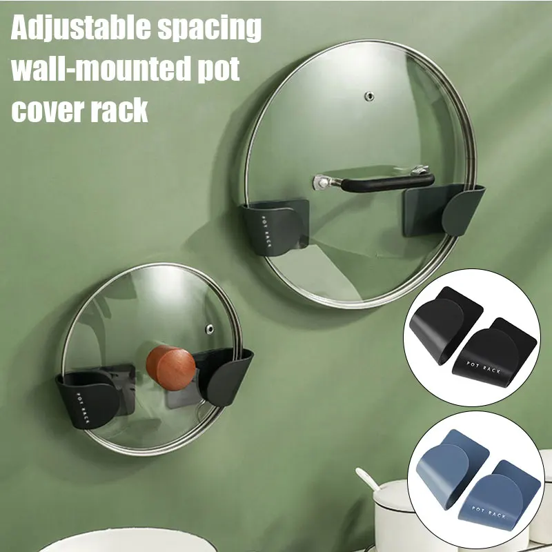 Pot Lid Holder Wall Mount Pot Lid Organizers Racks Plastic Pot Lid