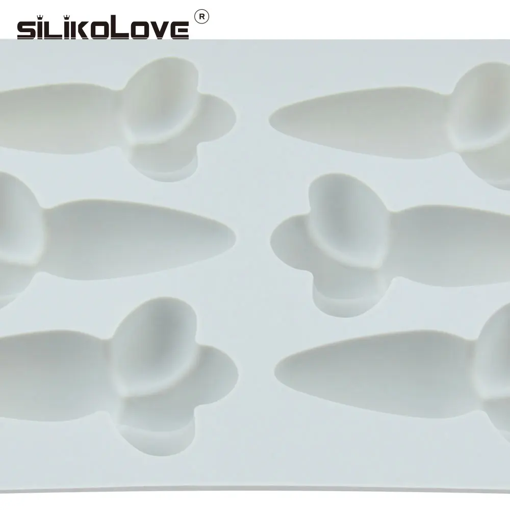 SILIKOLOVE, 6 полости, силиконовая форма для шоколада, редиска, мороженое для детей, для изготовления милых тортов, форма для выпечки