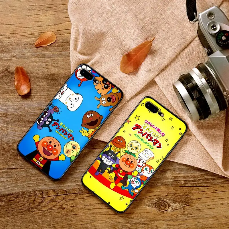 

Anpanman cartoon Case For Samsung S6 S7 EDGE S8 S9 PLUS Soft Silicone Cover S10 NOTE 8 9 M10 M20 M30 Coque Funda