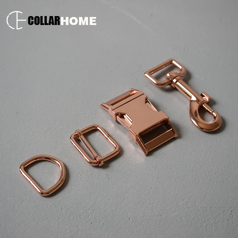 10 sets Heavy metal side release buckle 1 inch 25mm webbing D rings for bag dog pet collar straps sewing accessories snap hook