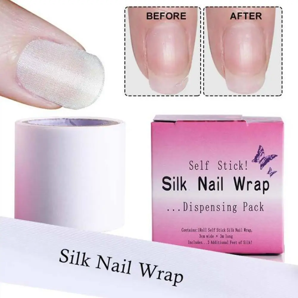 Silk Nail Wrap Fiber Glass Stickers Fingernail Protector Self Adhesive Tape Due to the light and screen setting difference | Красота и