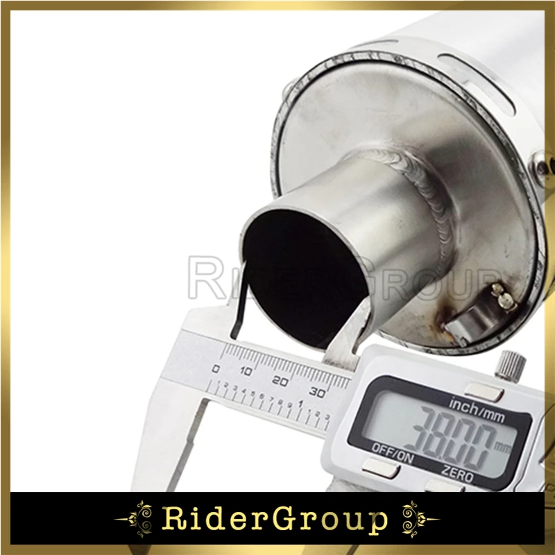 38 мм Глушитель T4 Стиль для 125cc 140cc 150cc 160cc 190cc CRF50 KLX110 для Dirt Pit Bike