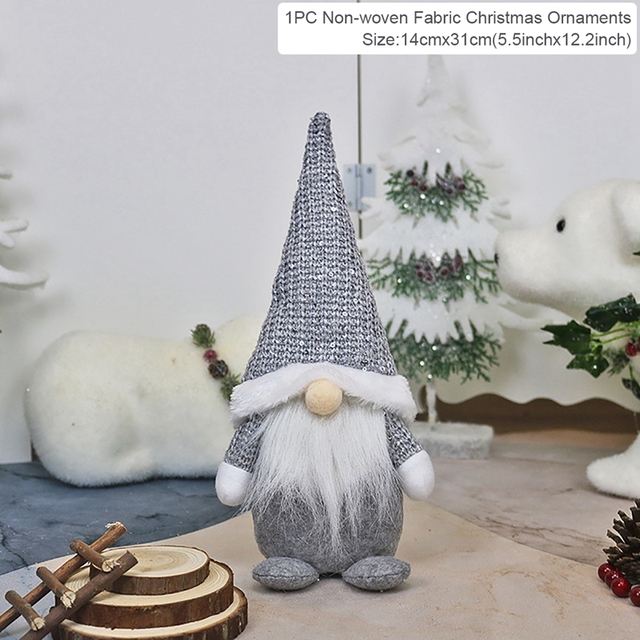 Christmas Gnomes Elf Doll Christmas Decor For Home Table 2021 Christmas Ornament Xmas Gifts Natal Navidad New Year 2022