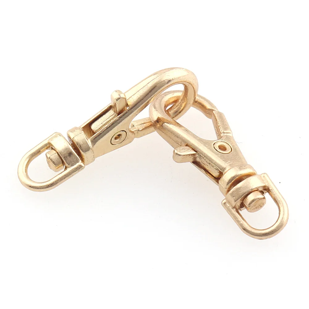 50 шт./лот Мини Поворотные триггерные зажимы крючки с карабином 4 мм золотые для