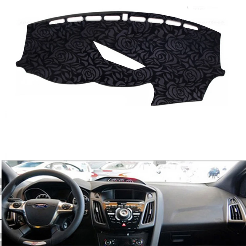Узор в виде розы для ford foucs ST 2012 2013 приборной панели крышка наклейки для автомобиля декоративные аксессуары для автомобиля автомобильные наклейки