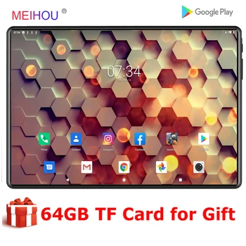 شراءتابلت 10 بوصة 4G LTE ثنائي شريحة اتصال هاتف ثنائي كاميرات جي بي اس نوع-C IPS شاشة 3GB RAM 32 GB ROM Qcta Core 10.1 تابلت