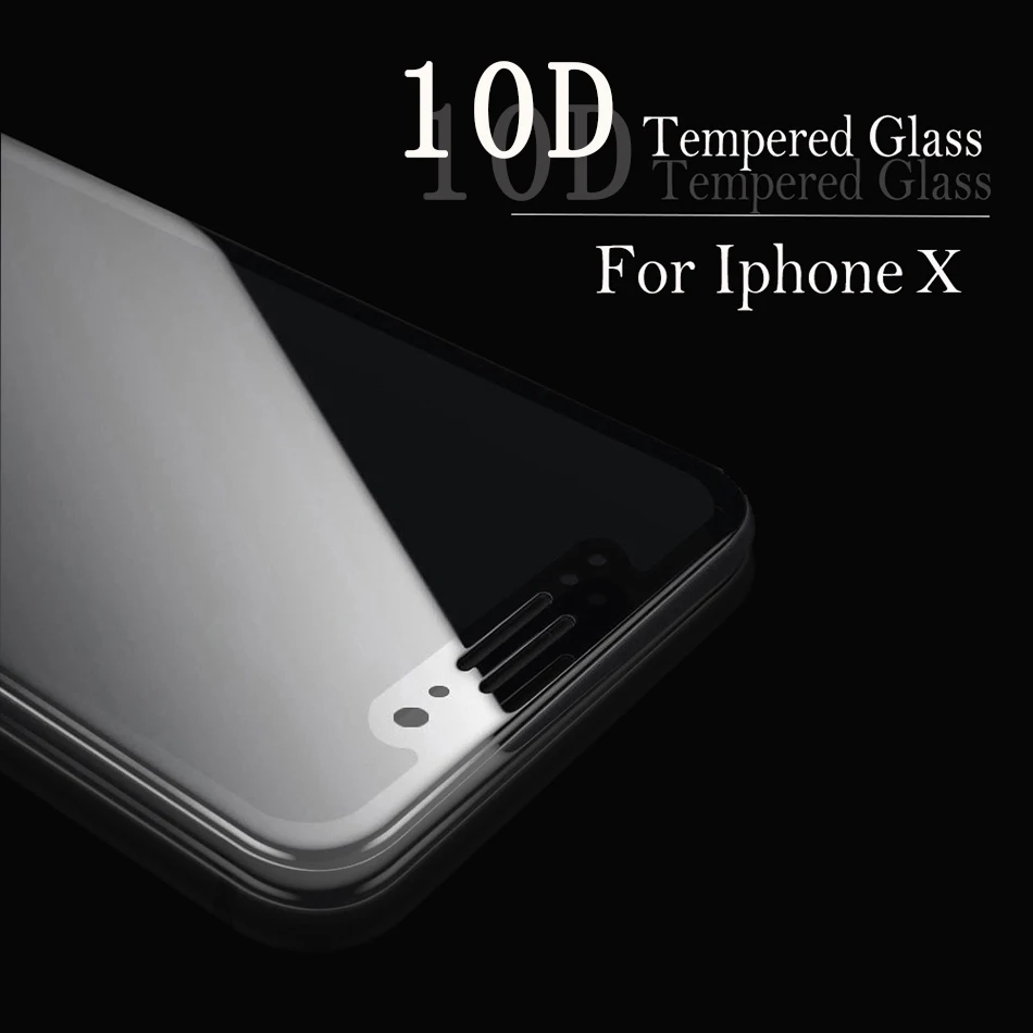 H&lOO 9H 4D Anti-Explosion Screen Protector Tempered Glass For iPhone X 5.8 inch 8 8 plus Premium Protective Toughened Film (2)