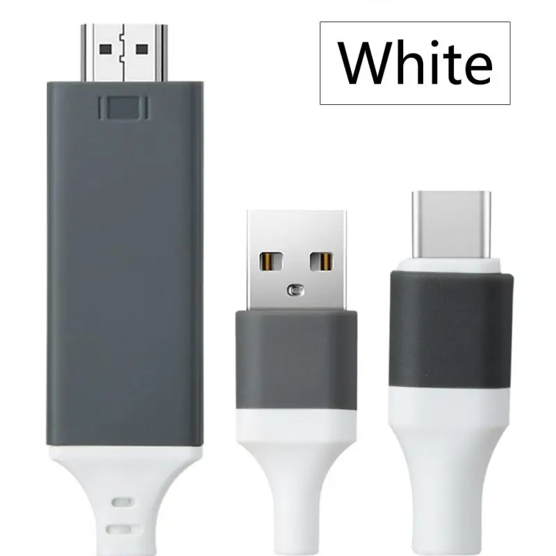 

Multi Functions USB3.1 Type-C To HDMI Cable, High Definition Plug-and-play Screen Converter Adapter Cord