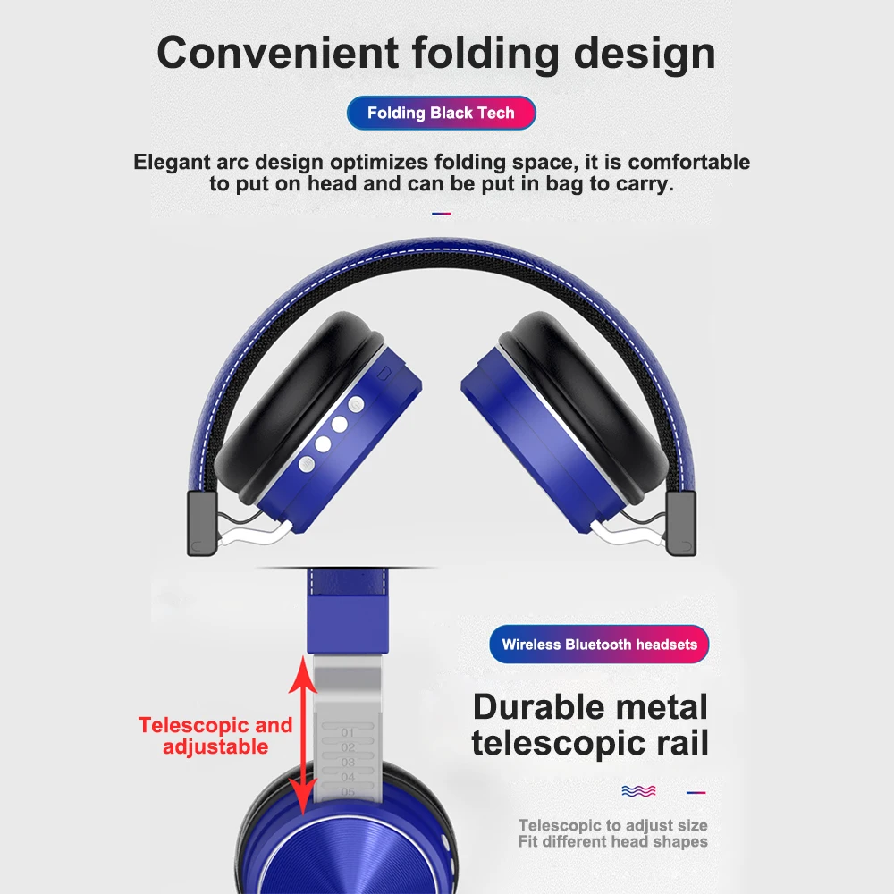 Wireless Headphones With Bluetooth Receiver Adapter Headset gamer Wireless Earphones For PC TV Laptop Tablet Smart Phone Gaming